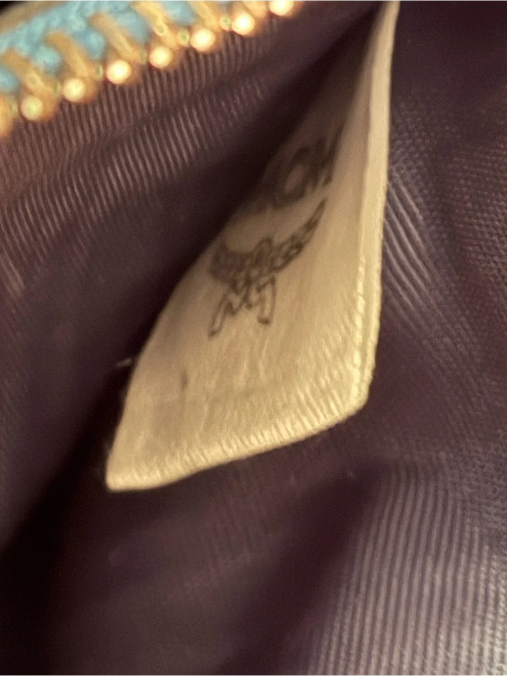 Pretty MCM blue zipper wallet!!!